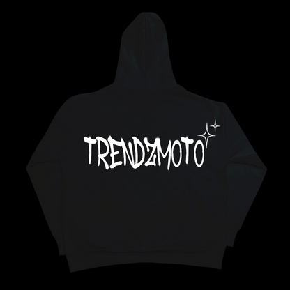Trendz moto hoodie  - black design